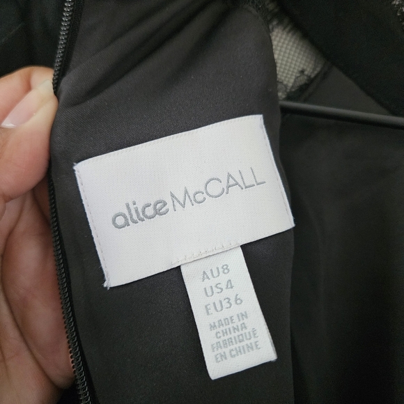 Alice Mccall Black Lace Detail Wild Heart Mini Dress - Picture 10 of 11